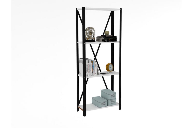 Rinorea Bokhylle 60x149,5 cm - Hvit - Oppbevaring - Hyller - Bokhylle