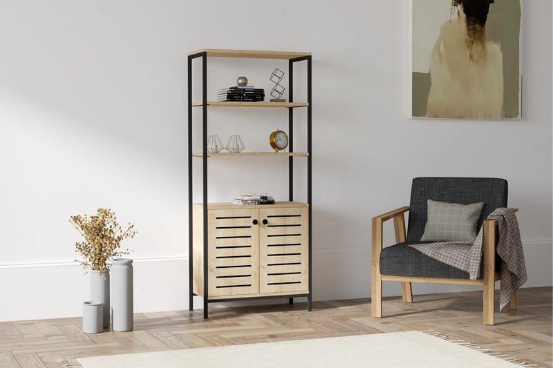 Rinorea Bokhylle 70x162,2 cm - Blå - Oppbevaring - Hyller - Bokhylle