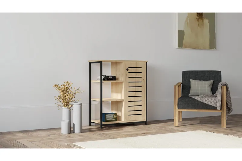 Rinorea Bokhylle 72x83,7 cm - Blå - Oppbevaring - Hyller - Bokhylle