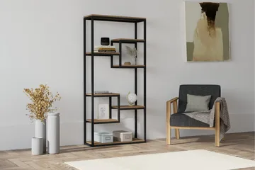 Rinorea Bokhylle 85x182 cm - Brun - Oppbevaring - Hyller - Bokhylle