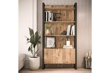 Rinorea Bokhylle 90 cm i Eik - Lysebrun - Oppbevaring - Hyller - Bokhylle