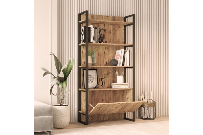 Rinorea Bokhylle 90x180 cm - Grønn - Oppbevaring - Hyller - Bokhylle