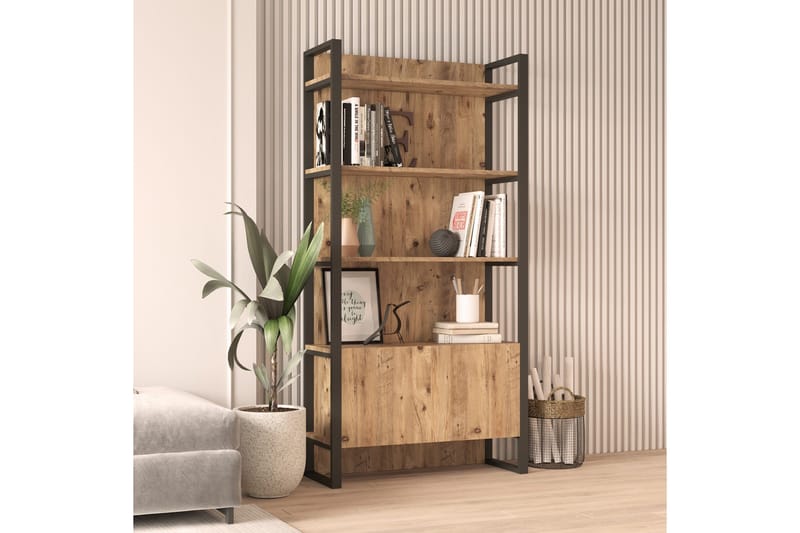 Rinorea Bokhylle 90x180 cm - Grønn - Oppbevaring - Hyller - Bokhylle