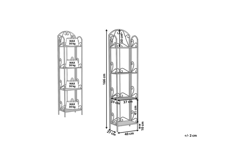 Rucaco Hylle 40x27 cm - Hvit - Oppbevaring - Hyller - Bokhylle