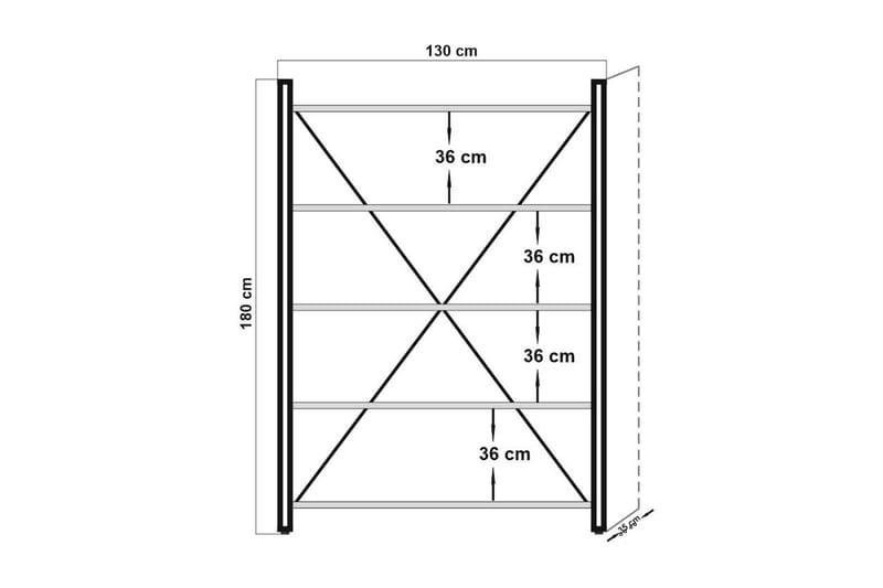 Sapphira Bokhylle - Oppbevaring - Hyller - Bokhylle