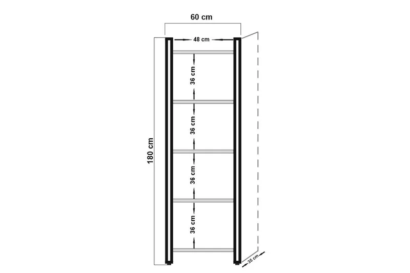 Sapphira Bokhylle - Oppbevaring - Hyller - Bokhylle