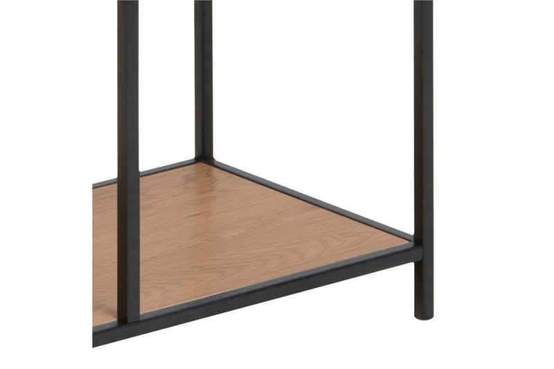 Seaford Hylle 77x35x185 cm Eik/Svart - Oppbevaring - Hyller - Bokhylle