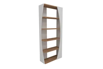 Selge Bokhylle 63,6 cm i Eik - Hvit - Oppbevaring - Hyller - Bokhylle