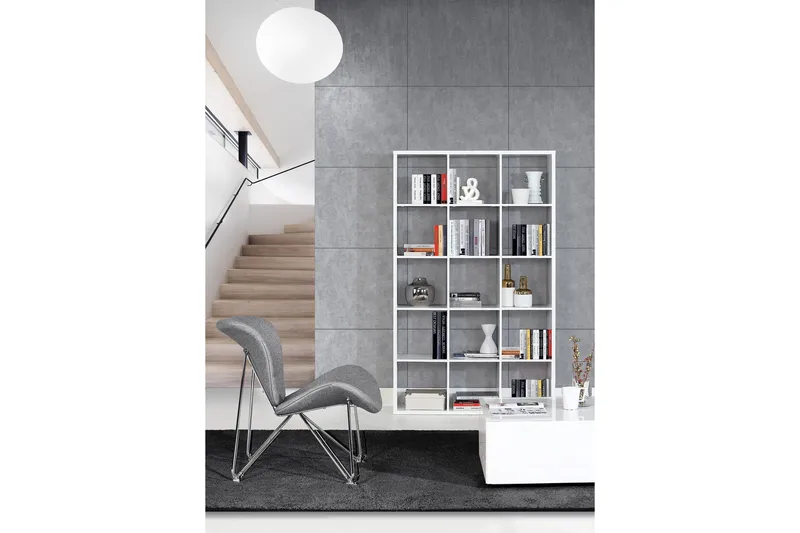 Singleton Bokhylle 107 cm - Hvit - Oppbevaring - Hyller - Bokhylle