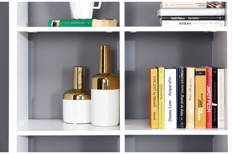 Singleton Bokhylle 107 cm - Hvit - Oppbevaring - Hyller - Bokhylle