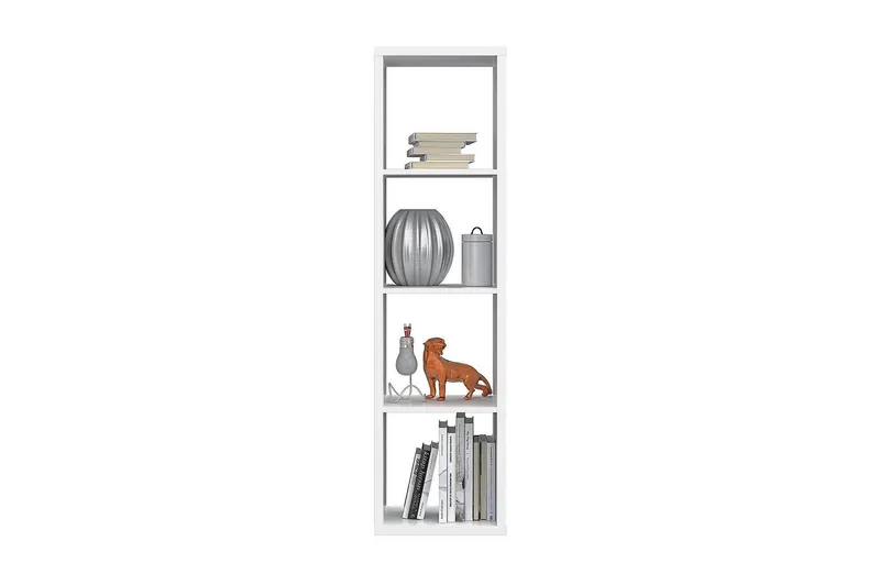 Singleton Bokhylle 38 cm i Malt Tre, Hvit