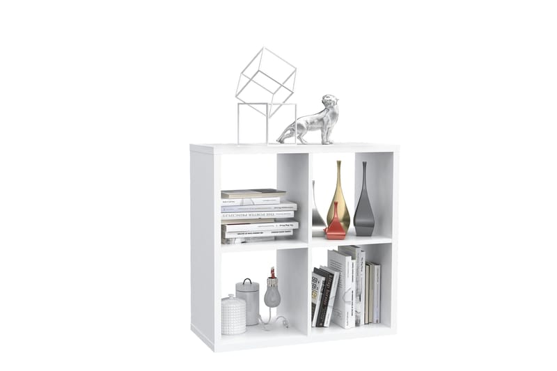 Singleton Bokhylle 73 cm i Malt Tre - Hvit - Oppbevaring - Hyller - Bokhylle
