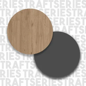 Bokhylle Skye Decor Bren (75 x 123,6 x 22 cm) Natural Anthracite - Natur og antrasitt - Oppbevaring - Hyller - Bokhylle