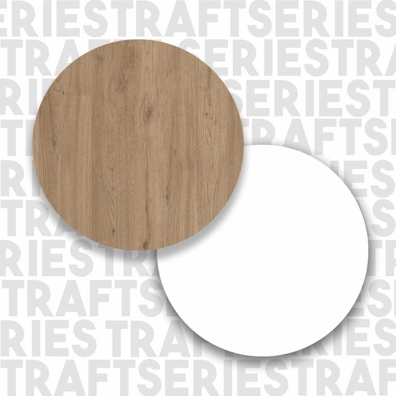 Bokhylle Skye Decor Bren (75 x 123,6 x 22 cm) Natural White - Naturlig og hvit - Oppbevaring - Hyller - Bokhylle