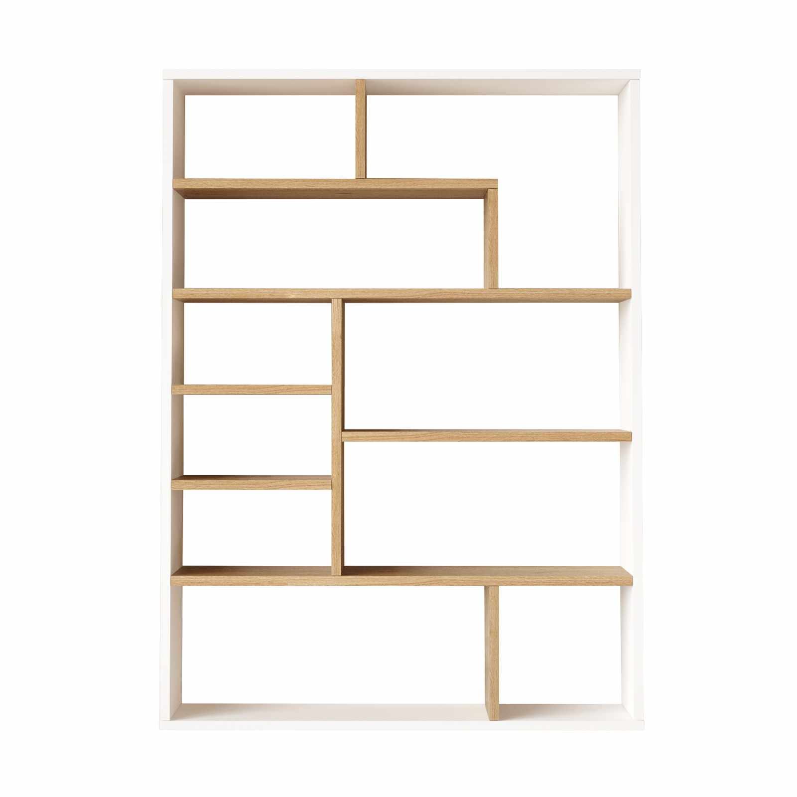 Bokhylle Skye Decor Cleo hylle (90 x 123,6 x 22 cm) Naturhvit - Naturlig og hvit