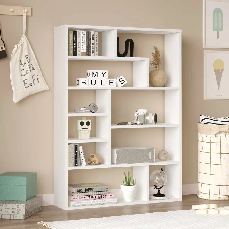 Bokhylle Skye Decor Cleo Shelf (90 x 123,6 x 22 cm) Hvit - Hvit - Oppbevaring - Hyller - Bokhylle