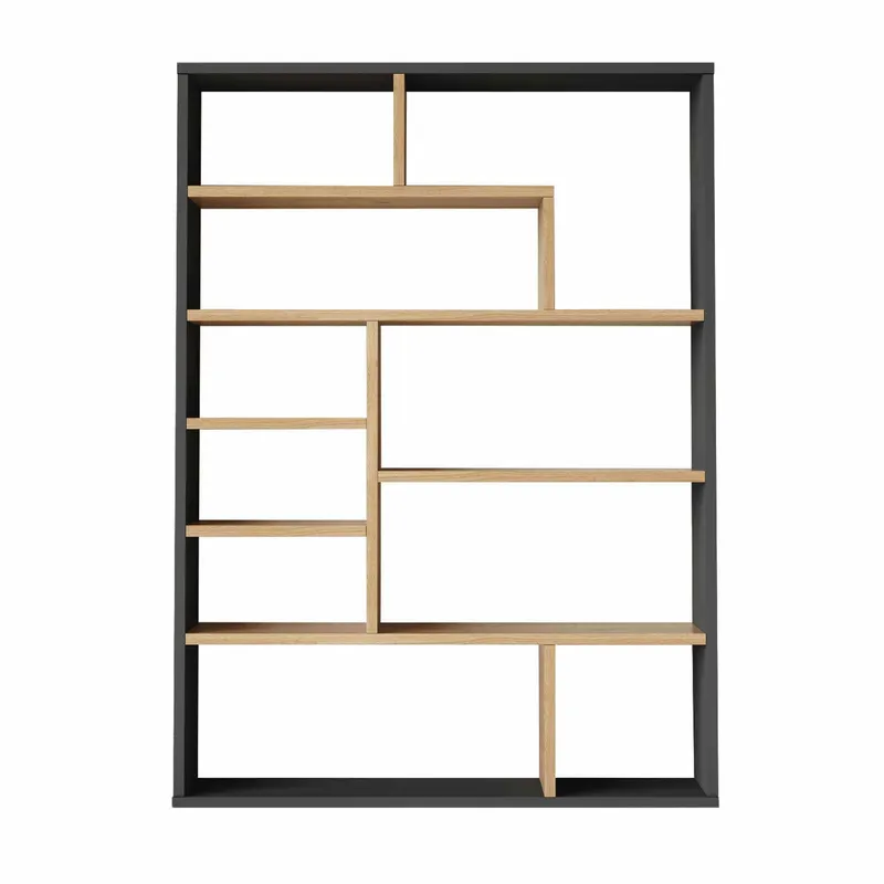 Bokhylle Skye Decor Cleo Shelf (90 x 123,6 x 22 cm) naturlig antrasitt, Natur og antrasitt