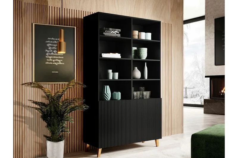 Strontian Bokhylla 101x40 cm Scandinavian Choice Black - Oppbevaring - Hyller - Bokhylle
