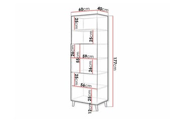Strontian Bokhylla 60x40 cm Scandinavian Choice Black - Oppbevaring - Hyller - Bokhylle
