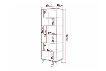 Strontian Bokhylla 60x40 cm Scandinavian Choice White - Oppbevaring - Hyller - Bokhylle