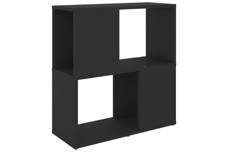 Bokhylle svart 60x24x63 cm sponplate - Svart - Oppbevaring - Hyller - Bokhylle