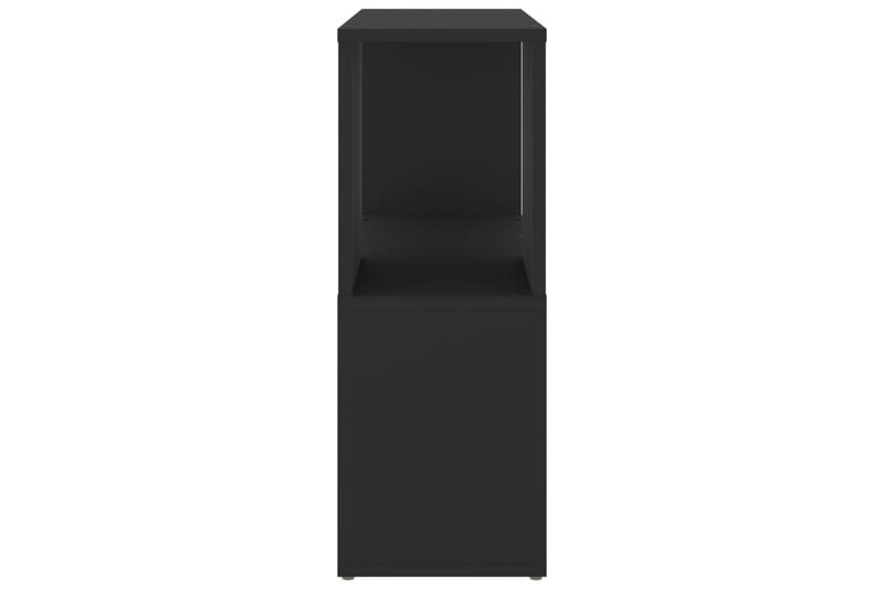 Bokhylle svart 60x24x63 cm sponplate - Svart - Oppbevaring - Hyller - Bokhylle