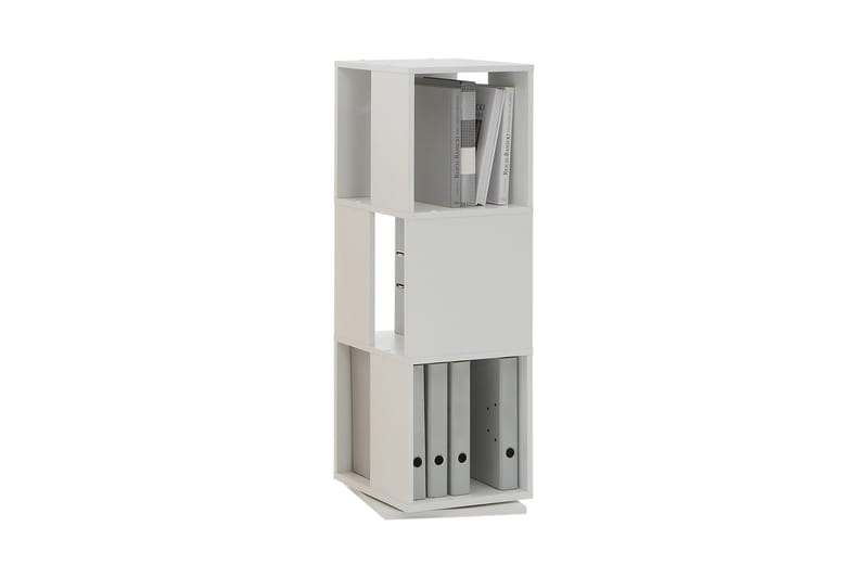 Tauriel Snurrehylle 34 cm - Hvit - Oppbevaring - Hyller - Bokhylle
