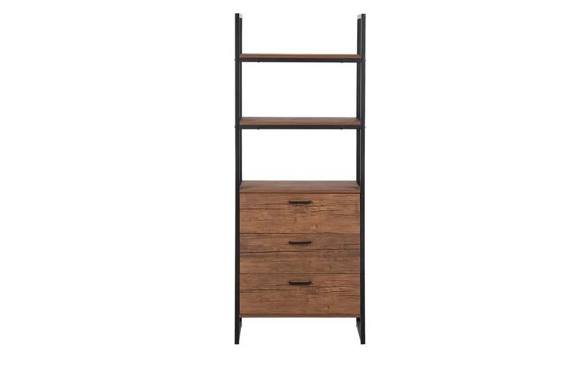 Tifton Bokhylle 61 cm i Mørkt Tre - Brun - Oppbevaring - Hyller - Bokhylle