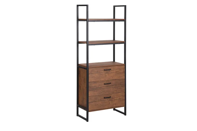 Tifton Bokhylle 61 cm i Mørkt Tre, Brun