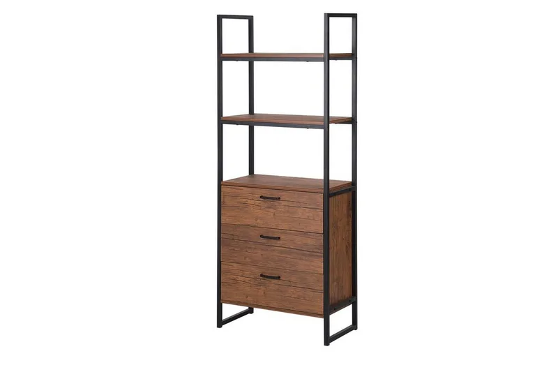 Tifton Bokhylle 61 cm i Mørkt Tre - Brun - Oppbevaring - Hyller - Bokhylle