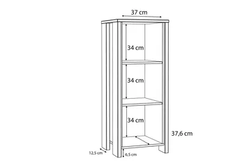 Torelles Bokhylle 47x115 cm - Mørkebrun - Oppbevaring - Hyller - Bokhylle