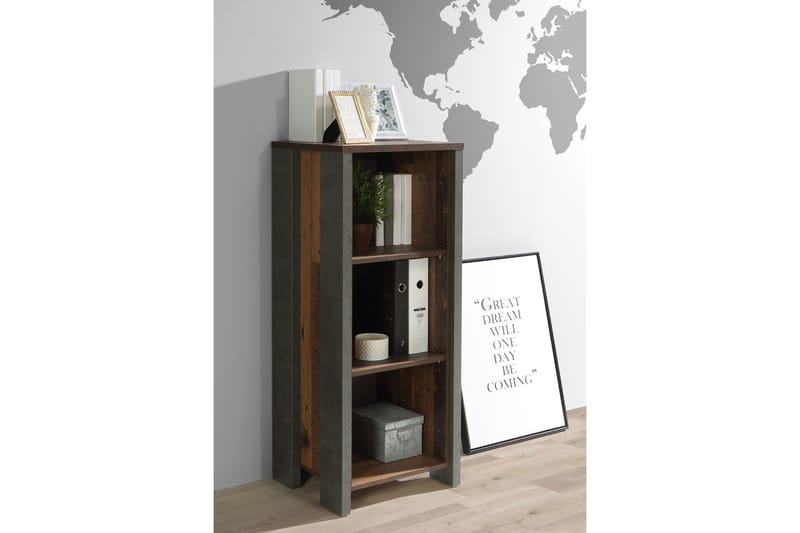 Torelles Bokhylle 47x115 cm - Mørkebrun - Oppbevaring - Hyller - Bokhylle