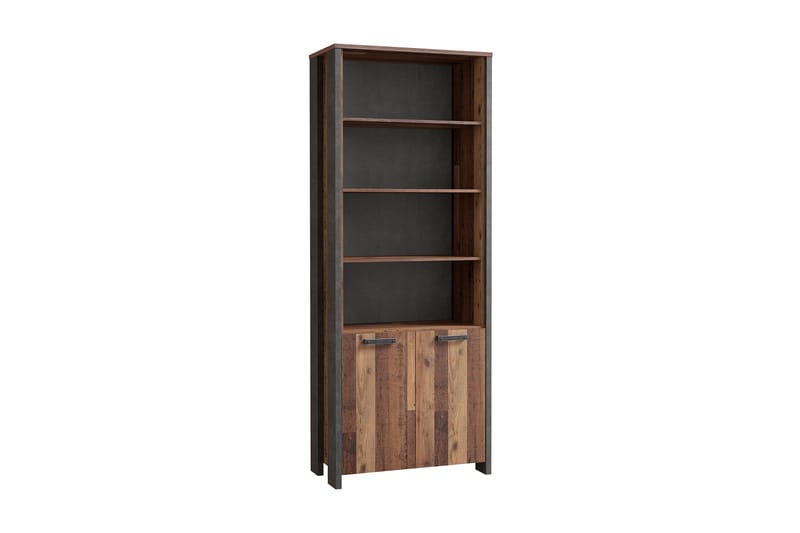 Torelles Bokhylle 87x220 cm - Brun/Grå - Oppbevaring - Hyller - Bokhylle