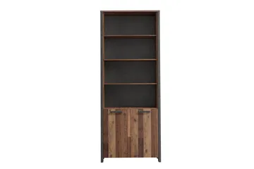 Torelles Bokhylle 87x220 cm - Brun/Grå - Oppbevaring - Hyller - Bokhylle