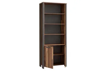 Torelles Bokhylle 87x220 cm - Brun/Grå - Oppbevaring - Hyller - Bokhylle