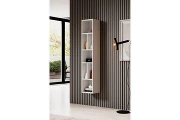Toreno Veggmontert Bokhylle 32 cm i Malt Tre - Hvit - Oppbevaring - Hyller - Bokhylle