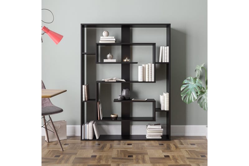 Tuskan Bokhylle 120 cm - Svart - Oppbevaring - Hyller - Bokhylle