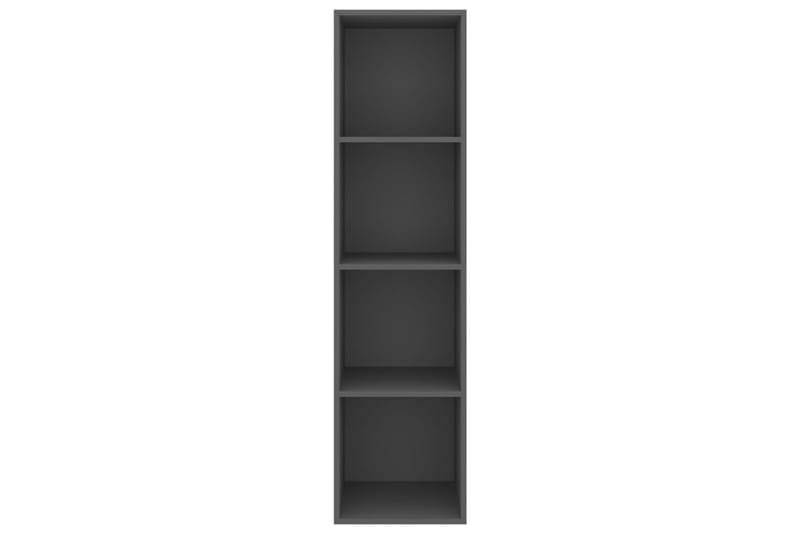 Vegghengt TV-benk grå 37x37x142,5 cm sponplate - Grå - Oppbevaring - Hyller - Bokhylle