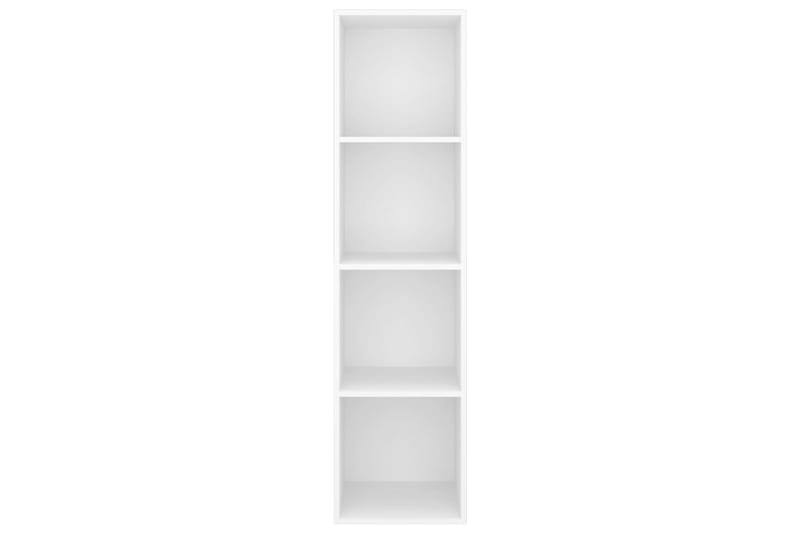 Vegghengt TV-benk hvit 37x37x142,5 cm sponplate - Hvit - Oppbevaring - Hyller - Bokhylle