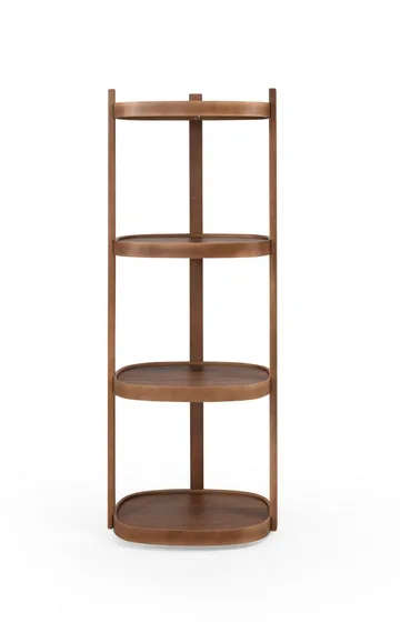 Bokhylle Wallxpert Polo Dikdortgen (55 x 150 x 38 cm) Valnøtt - Valnøtt - Oppbevaring - Hyller - Hylleplan & hyllekonsoll