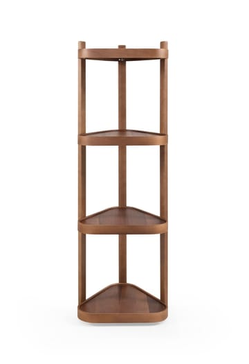 Bokhylle Wallxpert Polo Ucgen (46 x 150 x 46 cm) Valnøtt - Valnøtt - Oppbevaring - Hyller - Hjørnehylle