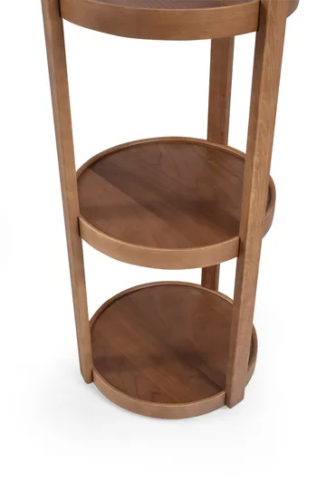 Bokhylle Wallxpert Polo Yuvarlak (40 x 150 x 40 cm) Valnøtt - Valnøtt - Oppbevaring - Hyller - Hylleplan & hyllekonsoll