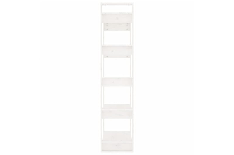 Bokhylle/romdeler 80x35x160 cm heltre - Hvit - Oppbevaring - Hyller - Bokhylle