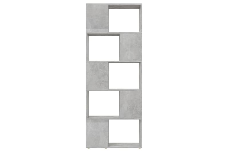 Bokhylle/romdeler betonggrå 60x24x155 cm - Grå - Oppbevaring - Hyller - Bokhylle