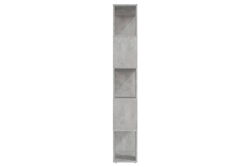 Bokhylle/romdeler betonggrå 60x24x155 cm - Grå - Oppbevaring - Hyller - Bokhylle