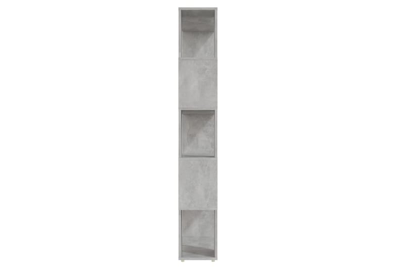 Bokhylle/romdeler betonggrå 80x24x155 cm sponplate - Grå - Oppbevaring - Hyller - Bokhylle