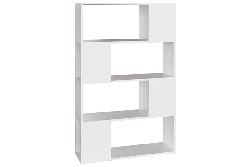 Bokhylle/romdeler hvit 80x24x124,5 cm sponplate - Hvit - Oppbevaring - Hyller - Bokhylle