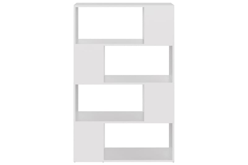 Bokhylle/romdeler hvit 80x24x124,5 cm sponplate - Hvit - Oppbevaring - Hyller - Bokhylle