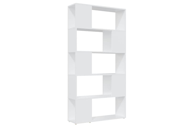 Bokhylle/romdeler hvit 80x24x155 cm sponplate - Hvit - Oppbevaring - Hyller - Bokhylle
