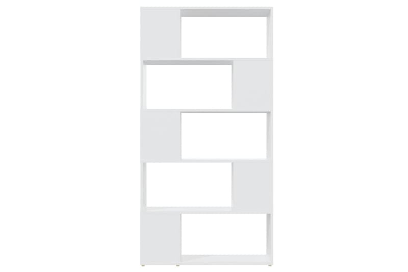 Bokhylle/romdeler hvit 80x24x155 cm sponplate - Hvit - Oppbevaring - Hyller - Bokhylle